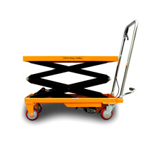 stationary transmission scissor pallet lift platform